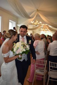 Bride & Groom walk down the aisle 