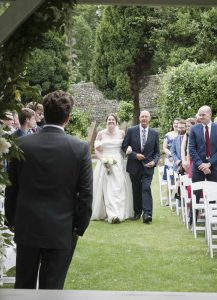 Outdoor edding ceremony- Pelham House